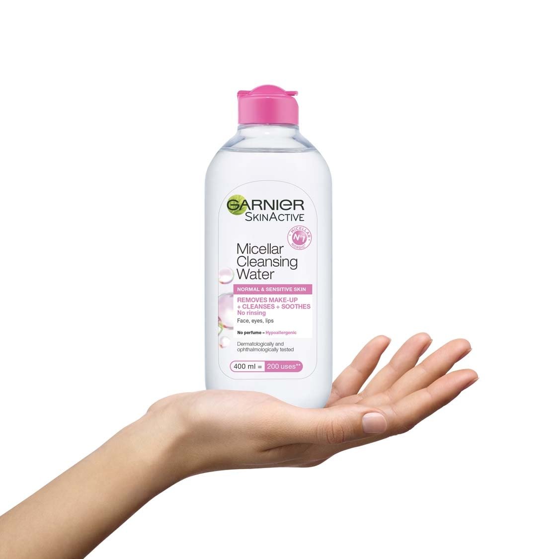 3600541358508MicellarCleansing Water for normal sensitive skinin hand